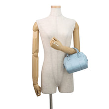 将图像加载到图库查看器中，LOEWE Amazona Shoulder Bag Dusty blueA039N21X01 Calf Leather Size 16
