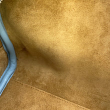 将图像加载到图库查看器中，LOEWE Amazona Shoulder Bag Dusty blueA039N21X01 Calf Leather Size 16
