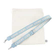 将图像加载到图库查看器中，LOEWE Amazona Shoulder Bag Dusty blueA039N21X01 Calf Leather Size 16
