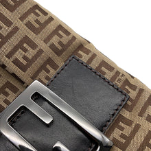 将图像加载到图库查看器中，FENDI Zucchino mamma bucket Beige/Brown8BK005 Canvas Leather Size Mini
