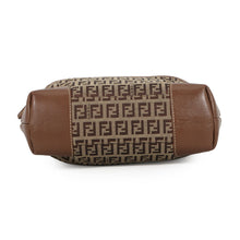 Load image into Gallery viewer, FENDI Zucchino Tote Bag Khaki/Brown8BH139 Canvas Leather

