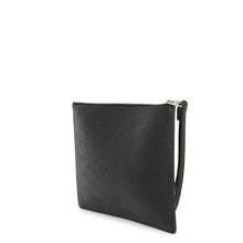 将图像加载到图库查看器中，BALENCIAGA BB Logo Clutch Bag Black717791 Leather
