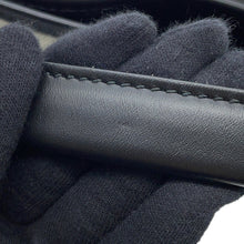 将图像加载到图库查看器中，BALENCIAGA Navy Cabas Tote Bag White/Black339933 Canvas Leather Size S
