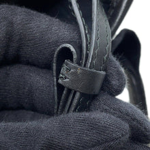 将图像加载到图库查看器中，BALENCIAGA Navy Cabas Tote Bag White/Black339933 Canvas Leather Size S
