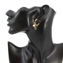 将图像加载到图库查看器中，LOUIS VUITTON Blooming Pearl Earrings GoldM02819 Metal
