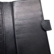 将图像加载到图库查看器中，CHANEL CC Logo Kiss Lock Nagai Cloth BlackA13498 Caviar Leather
