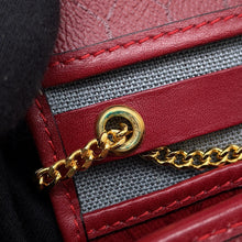Load image into Gallery viewer, Dior Trotter Chain Shoulder Bag Red Leather
