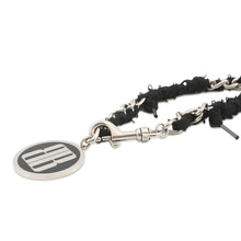 将图像加载到图库查看器中，BALENCIAGA BB Logo Choker Black832955 Metal
