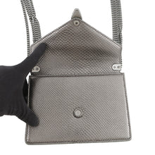 将图像加载到图库查看器中，BVLGARI Serpenti Chain Shoulder Bag Silver290543 Molten Karung
