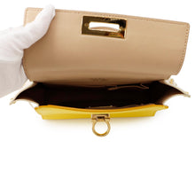 Load image into Gallery viewer, Ferragamo Sofia Gancini 2-way Bag Mimosa/White/Beige21D570 Calf Leather
