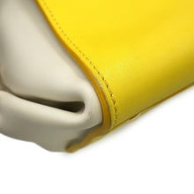 Load image into Gallery viewer, Ferragamo Sofia Gancini 2-way Bag Mimosa/White/Beige21D570 Calf Leather
