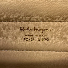 Load image into Gallery viewer, Ferragamo Sofia Gancini 2-way Bag Mimosa/White/Beige21D570 Calf Leather
