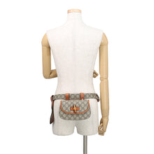 Load image into Gallery viewer, GUCCI Bamboo 1947 Waist Bag Beige/Brown681137 GG Supreme Leather Size Mini
