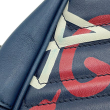 Load image into Gallery viewer, GUCCI GG Marmont Ghost Shoulder Bag Blue443499 Leather
