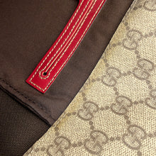 将图像加载到图库查看器中，GUCCI Shoulder Bag Beige/Red201732 GG Supreme Leather
