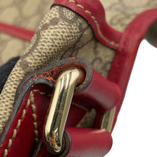 将图像加载到图库查看器中，GUCCI Shoulder Bag Beige/Red201732 GG Supreme Leather
