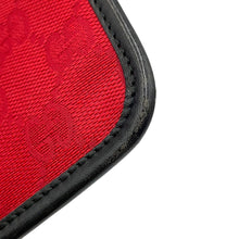 将图像加载到图库查看器中，GUCCI GG Canvas Shoulder Bag Red/Black0190348 GG Canvas Leather
