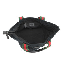 将图像加载到图库查看器中，GUCCI GG Canvas Handbag Black131228 214397 GG Canvas
