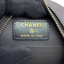Load image into Gallery viewer, CHANEL Round Mini Classic Chain Shoulder MetalicGrayAP0245 Caviar Leather
