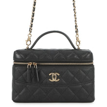 Load image into Gallery viewer, CHANEL Vanity ChainShoulder BlackAP4407 Caviar Leather

