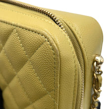 Load image into Gallery viewer, CHANEL ChainShoulder Mini Camera Bag Olive GreenAP2426 Caviar Leather
