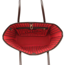 将图像加载到图库查看器中，LOUIS VUITTON Neverfull RedN51109 Damier Ebene Canvas Size PM
