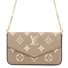 Load image into Gallery viewer, LOUIS VUITTON Felicie Pochette Tourterelle/ClaimM82610 Monogram Empreinte Leather
