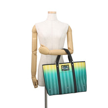 将图像加载到图库查看器中，LOUIS VUITTON Weekend tote Green/YellowM59919 Damier stripe Size PM
