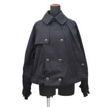将图像加载到图库查看器中，CHANEL Short Trench Size 34 NavyP80388 Cotton82% Silk18%
