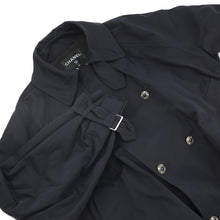 将图像加载到图库查看器中，CHANEL Short Trench Size 34 NavyP80388 Cotton82% Silk18%
