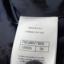 将图像加载到图库查看器中，CHANEL Short Trench Size 34 NavyP80388 Cotton82% Silk18%
