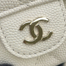 将图像加载到图库查看器中，CHANEL Chain Phone Case WhiteAP2096-B10583-10601 Caviar Leather
