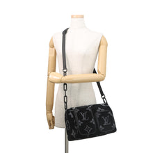 Load image into Gallery viewer, LOUIS VUITTON Keepall Bandouliere NoirM45438 Monogram Eclipse Tuftage Size 25

