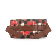 将图像加载到图库查看器中，PRADA Bowling 2-way Handbag Brown/Multicolor1BB030 Leather PVC
