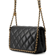 Load image into Gallery viewer, CHANEL Mini Matelasse ChainShoulder Bag BlackAS3467 Caviar Leather
