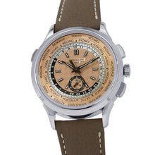Load image into Gallery viewer, PATEK PHILIPPE Complications World Time Chronograph W41mm Stainless Steel Leather Rose Gold Dial5935A-001
