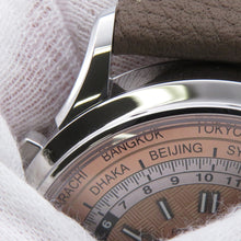 Load image into Gallery viewer, PATEK PHILIPPE Complications World Time Chronograph W41mm Stainless Steel Leather Rose Gold Dial5935A-001
