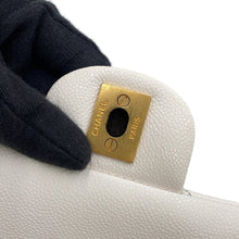 Load image into Gallery viewer, CHANEL Matelasse Top Handle ChainShoulder Bag WhiteAS5702-B21431-10601 Caviar Leather Size Small
