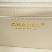 Load image into Gallery viewer, CHANEL Matelasse Top Handle ChainShoulder Bag WhiteAS5702-B21431-10601 Caviar Leather Size Small
