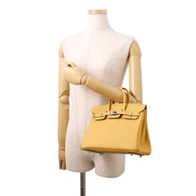 将图像加载到图库查看器中，HERMES Birkin Paille Togo Leather Size 25

