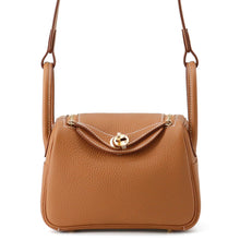 Load image into Gallery viewer, HERMES Lindy Gold Taurillon Clemence Size Mini
