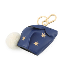 Load image into Gallery viewer, LOEWE Bunny Stars Animal Bag Charm Blue/Gold199.30ST40 Leather
