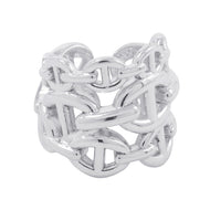 HERMES Chaine d'Ancre Anchene Ring Size GM/47/#7 SV925