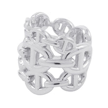 将图像加载到图库查看器中，HERMES Chaine d'Ancre Anchene Ring Size GM/47/#7 SV925
