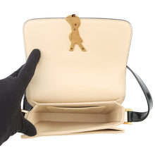 将图像加载到图库查看器中，SAINT LAURENT PARIS Solferino Shoulder Bag Beige/Black739139 Nubuck Leather Patent Leather Size Small
