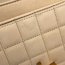 将图像加载到图库查看器中，SAINT LAURENT PARIS Solferino Shoulder Bag Beige/Black739139 Nubuck Leather Patent Leather Size Small
