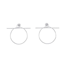 Load image into Gallery viewer, HERMES Loop Earrings Size MM SV925
