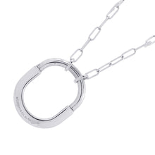 将图像加载到图库查看器中，TIFFANY&amp;Co. Padlock Pendant Size Medium72342275 18K White Gold
