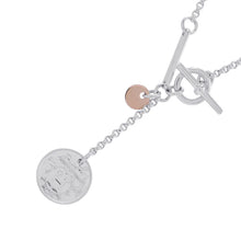 将图像加载到图库查看器中，HERMES Ex Libris Necklace Size PM SV925 K18PG
