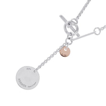 将图像加载到图库查看器中，HERMES Ex Libris Necklace Size PM SV925 K18PG
